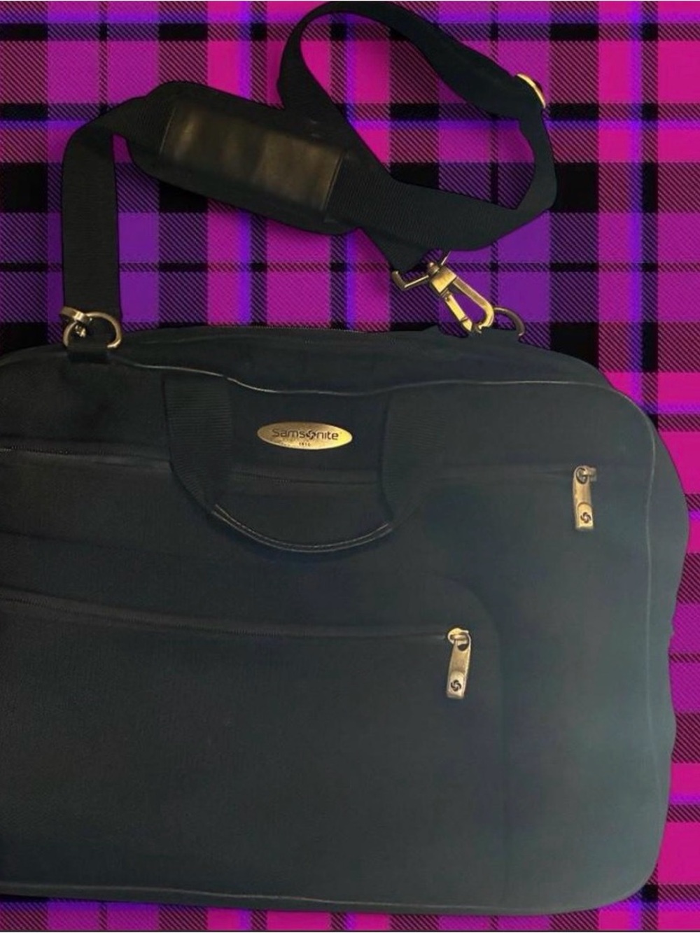 Samsonite Black Travel Laptop Shoulder Bag